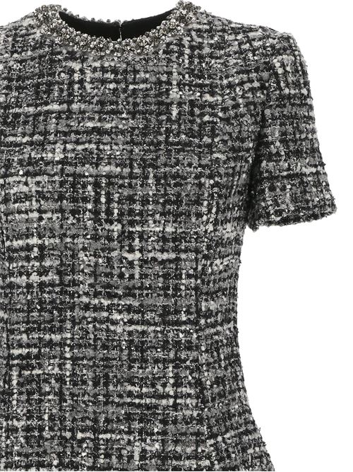 Tweed crystal embellishment dress Valentino PAP | 5B3VA4G78SFHQ9